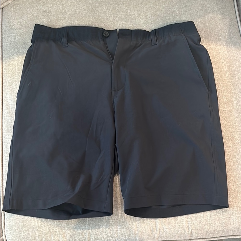 Under Armour Black Flat Front Shorts